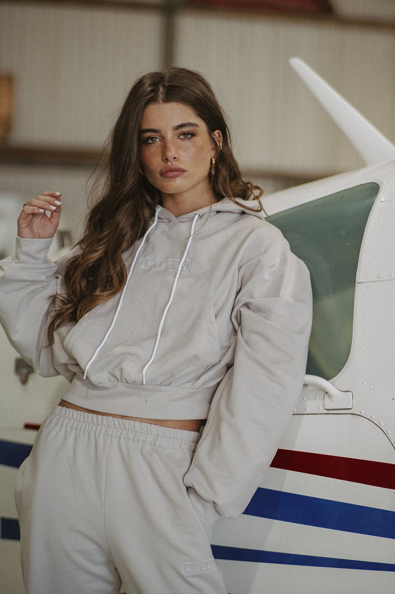 GREY TRACKSUIT HOODIE