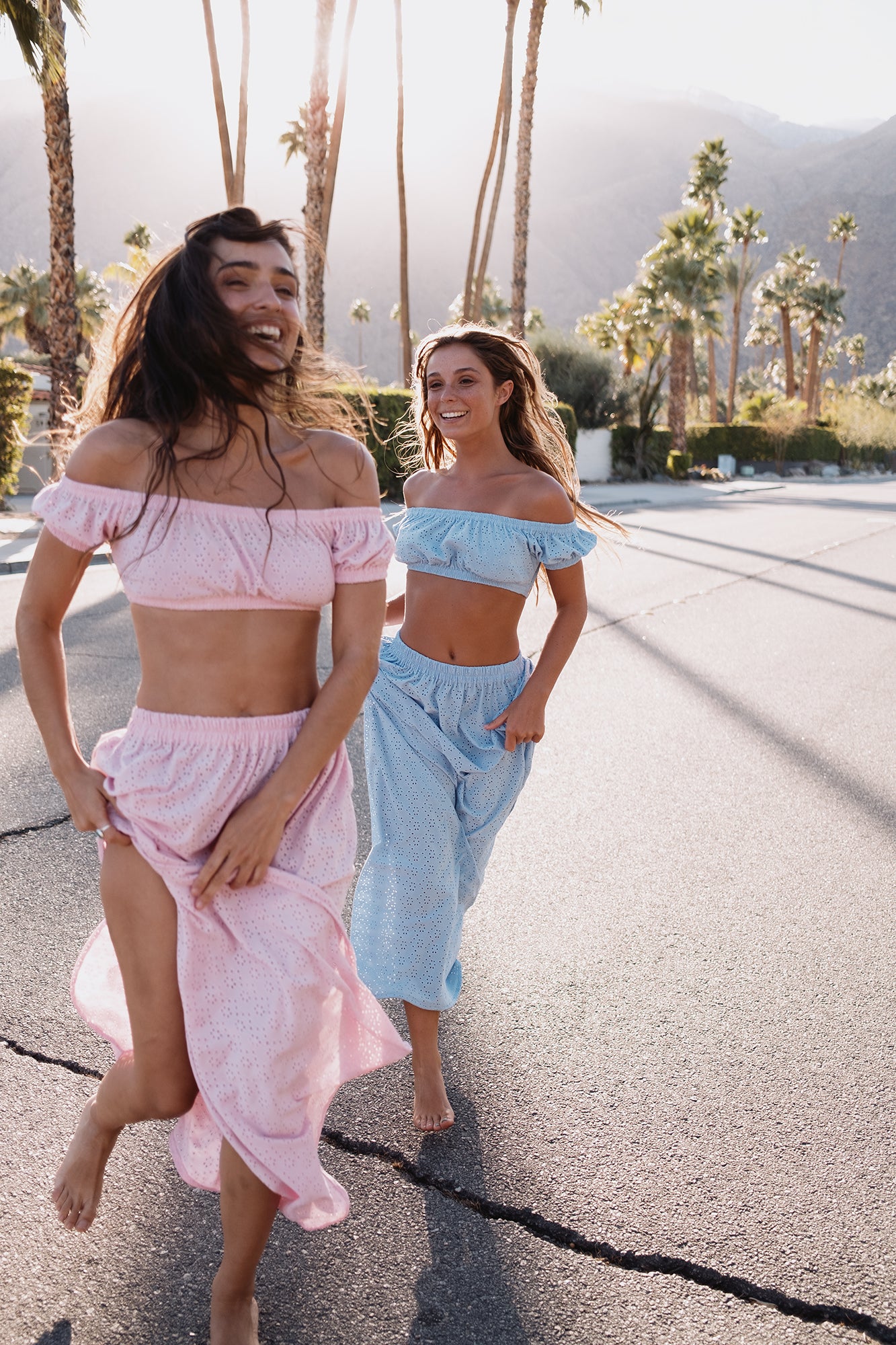 PINK PALM SPRINGS CROP TOP