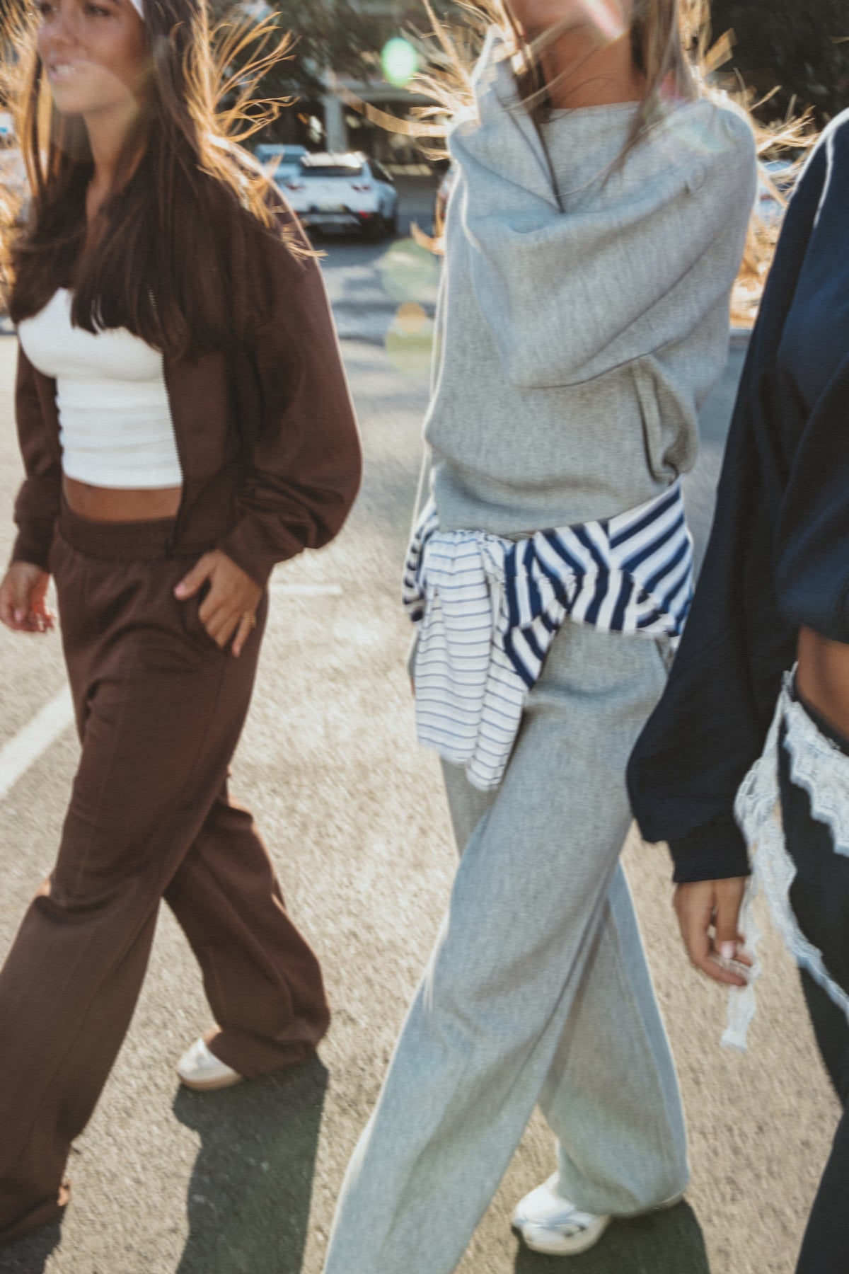 GREY KNIT LOUNGEWEAR SET