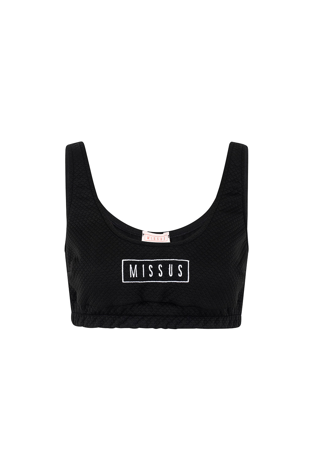 CROP TOP CHÁNDAL ACOLCHADO NEGRO