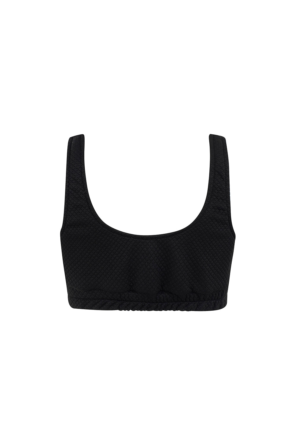 CROP TOP CHÁNDAL ACOLCHADO NEGRO