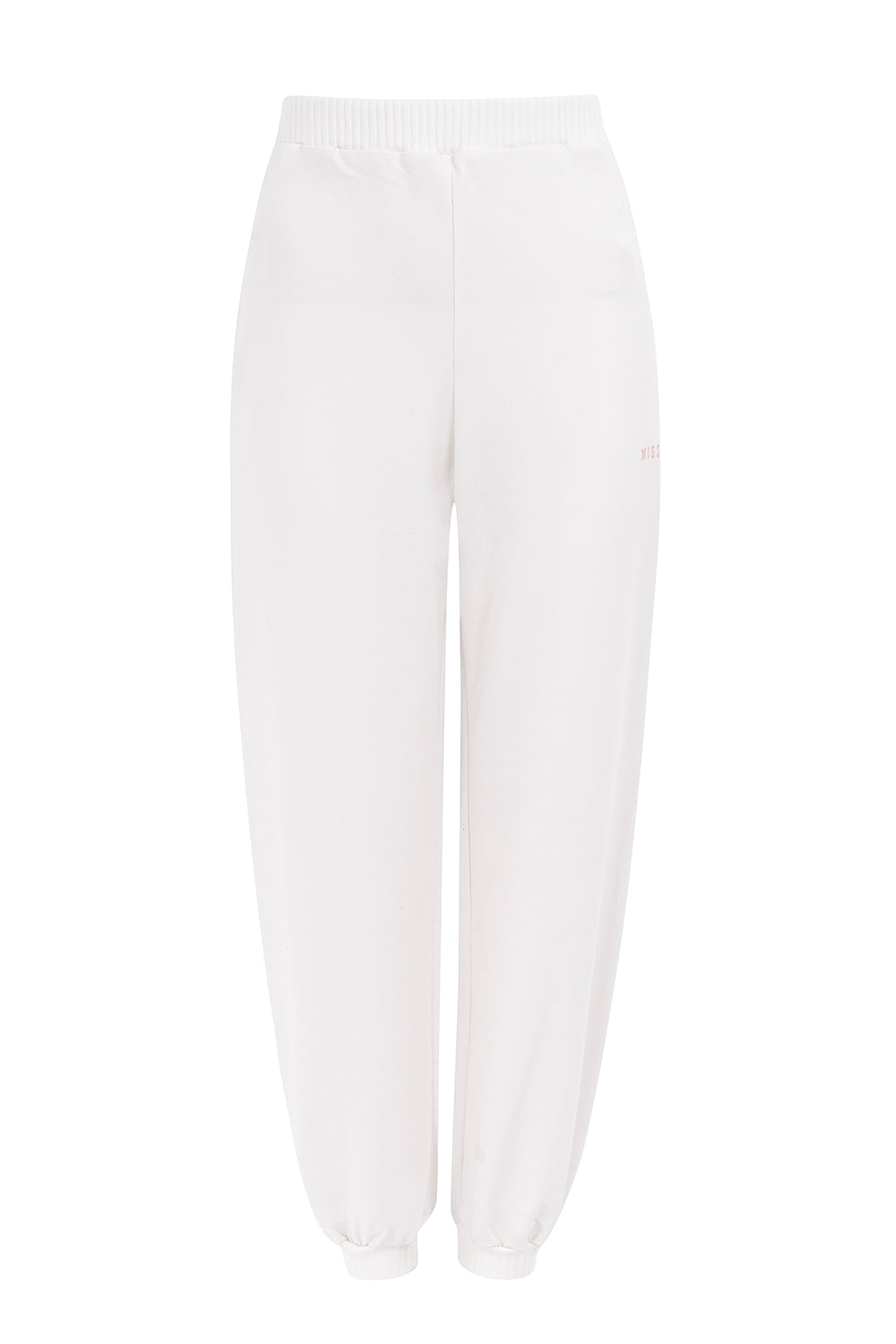 WHITE TRACKSUIT SWEATPANTS