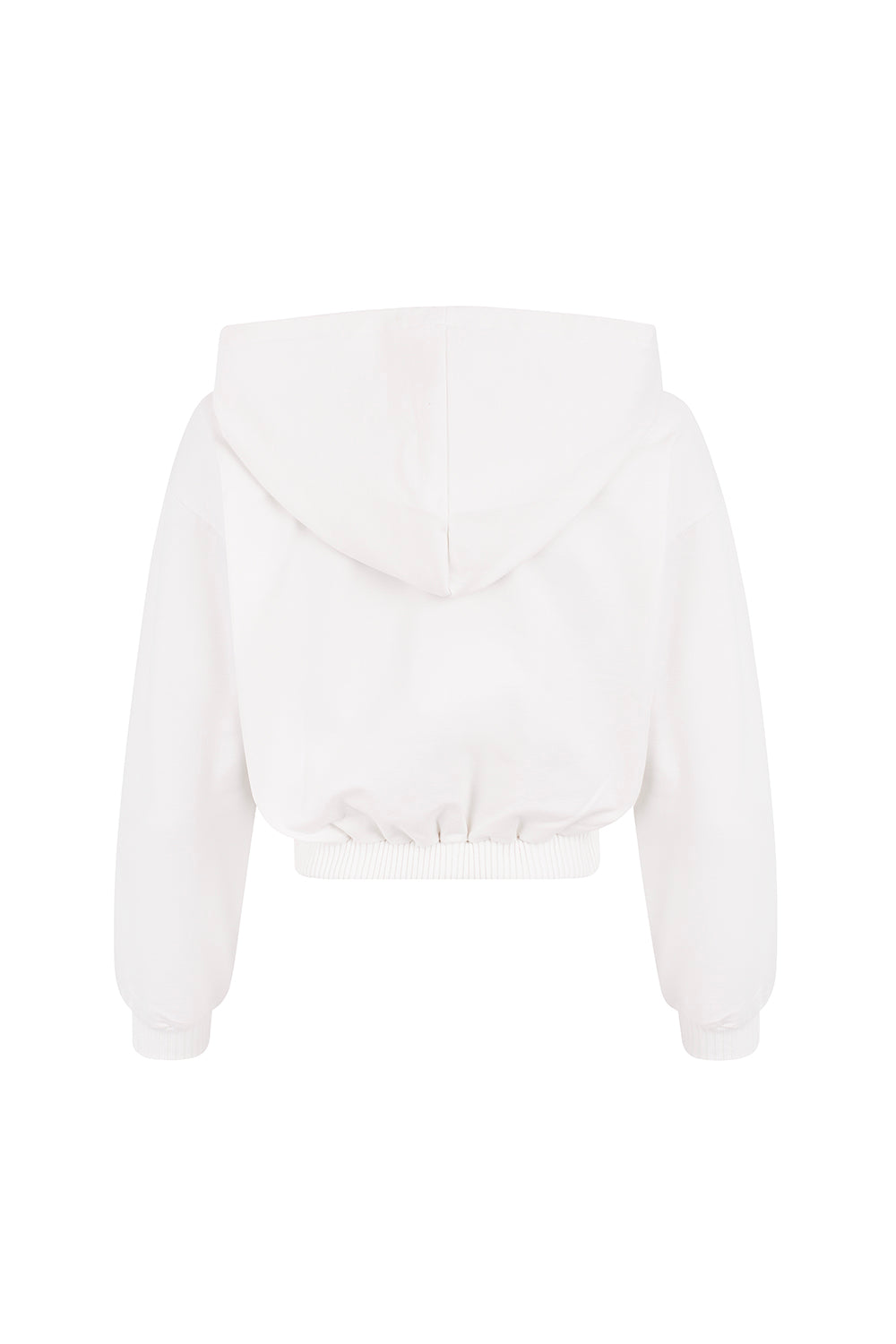 WHITE HOODIE TRACKSUIT SWEATER