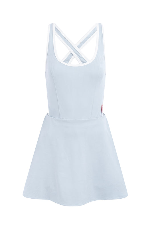 SOFT TOUCH LIGHT BLUE COURT DRESS (OUT OF STOCK)