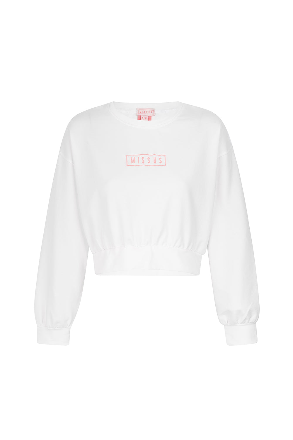 SUDADERA DE CUELLO REDONDO CHÁNDAL BLANCO