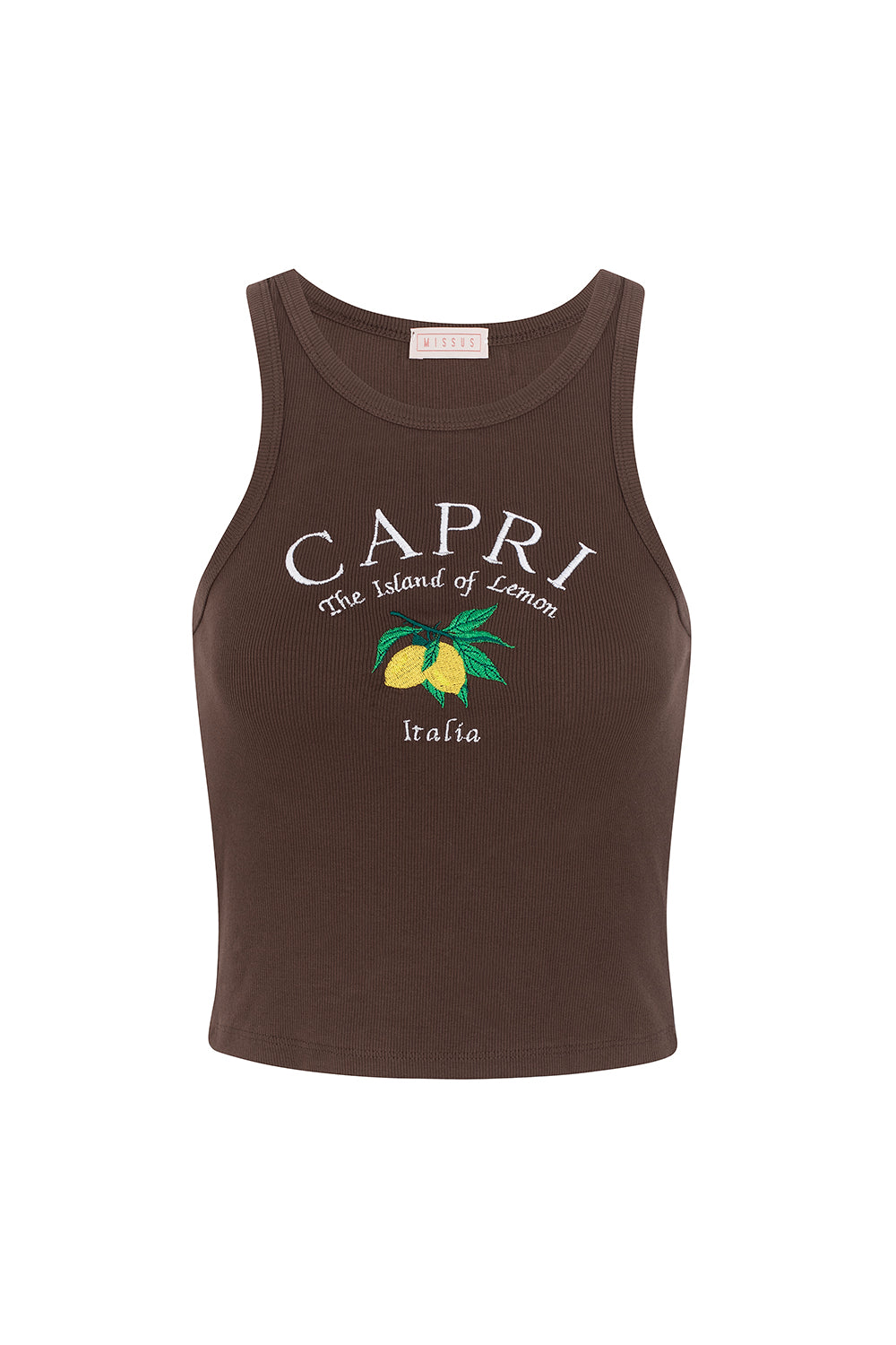 BROWN CAPRI TANK TOP S4