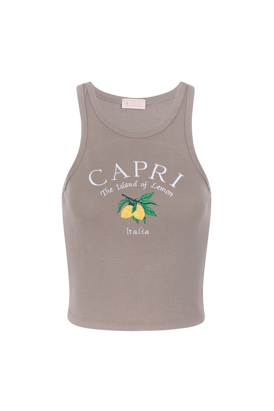 TAUPE CAPRI TANK TOP S5