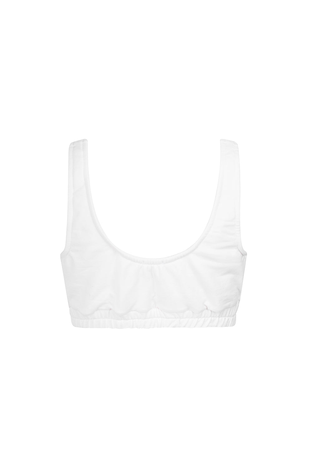 WHITE CROP TOP TRACKSUIT