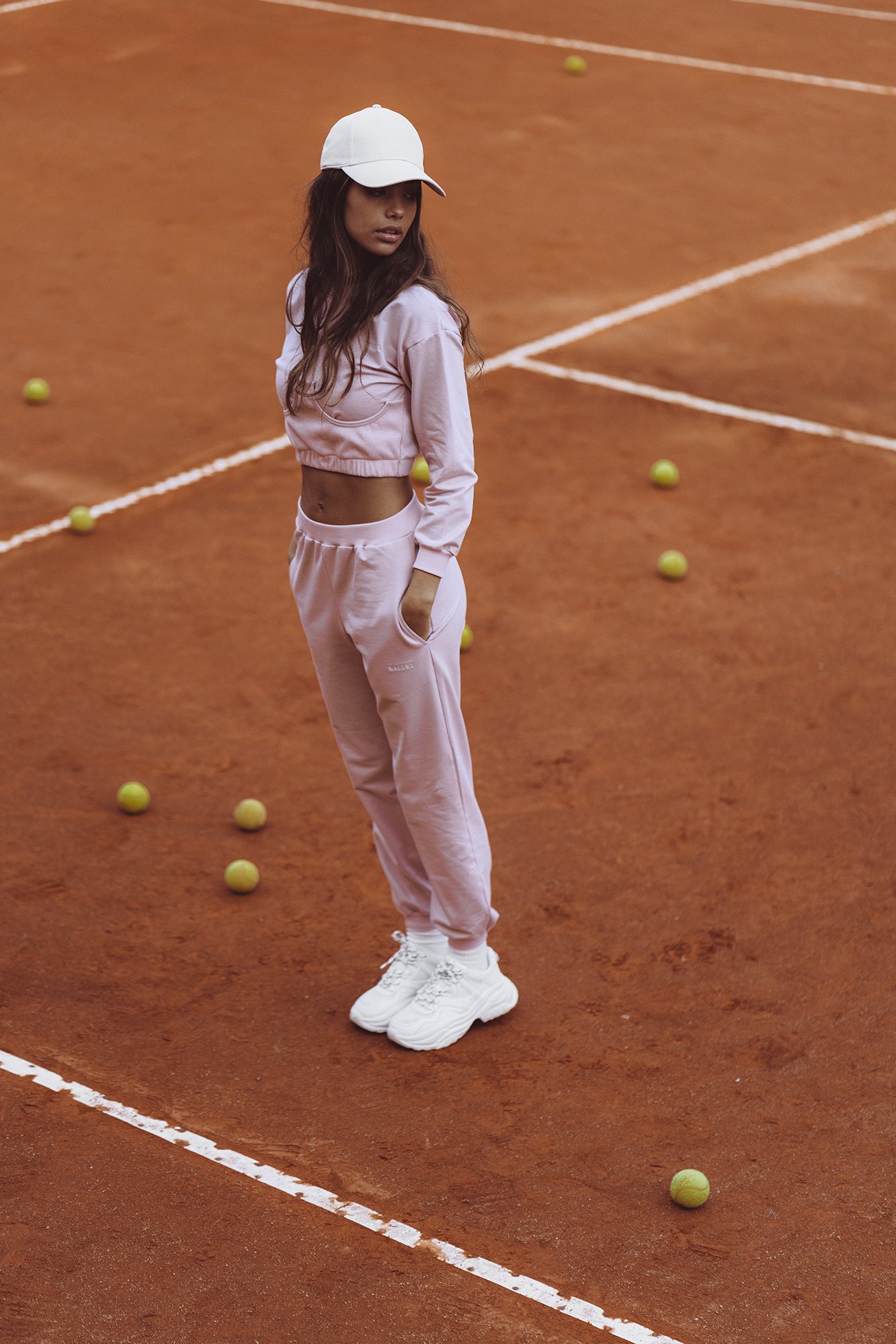 PINK TRACKSUIT SWEATPANTS