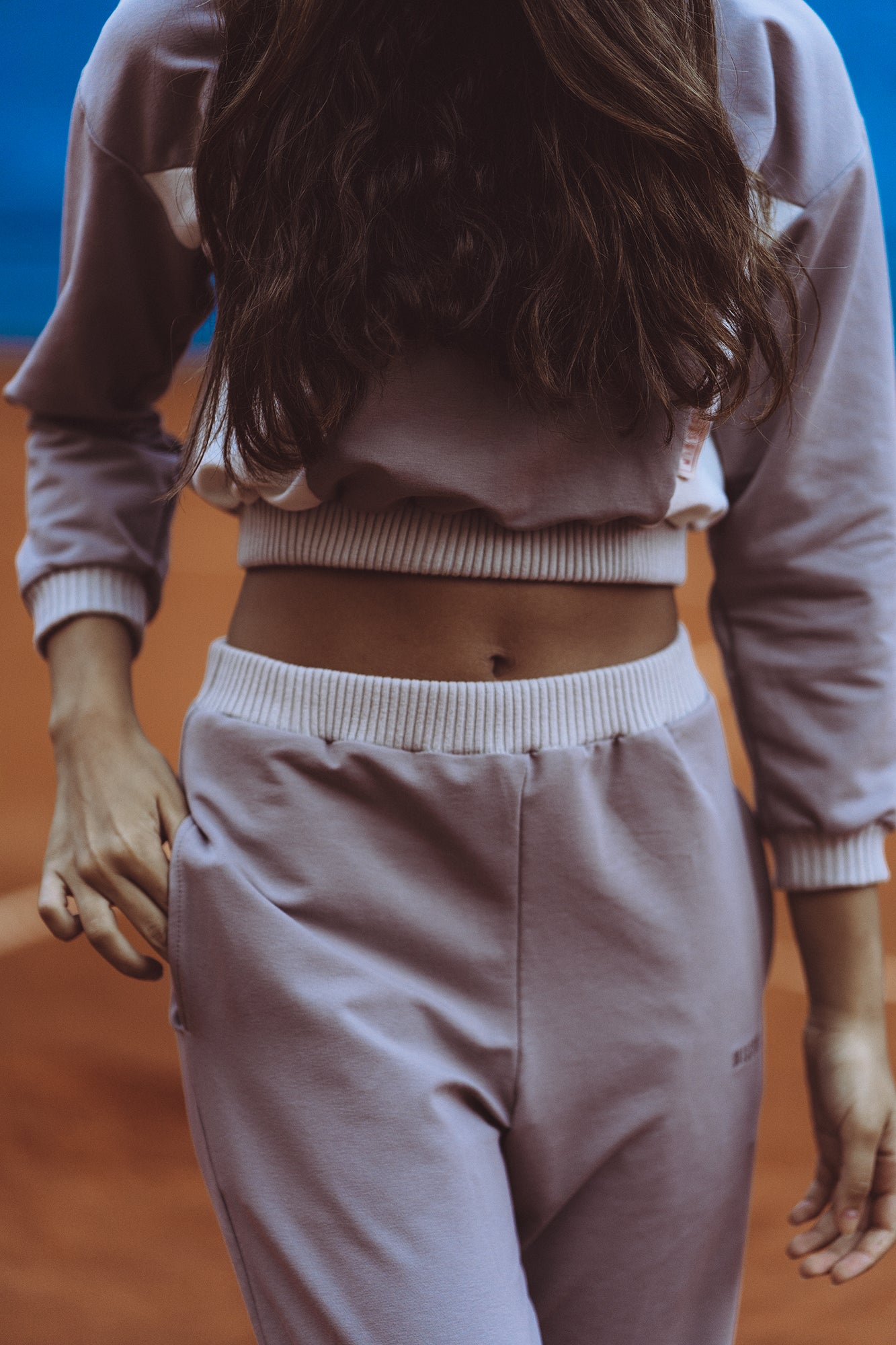 TAUPE HOODIE TRACKSUIT SWEATER
