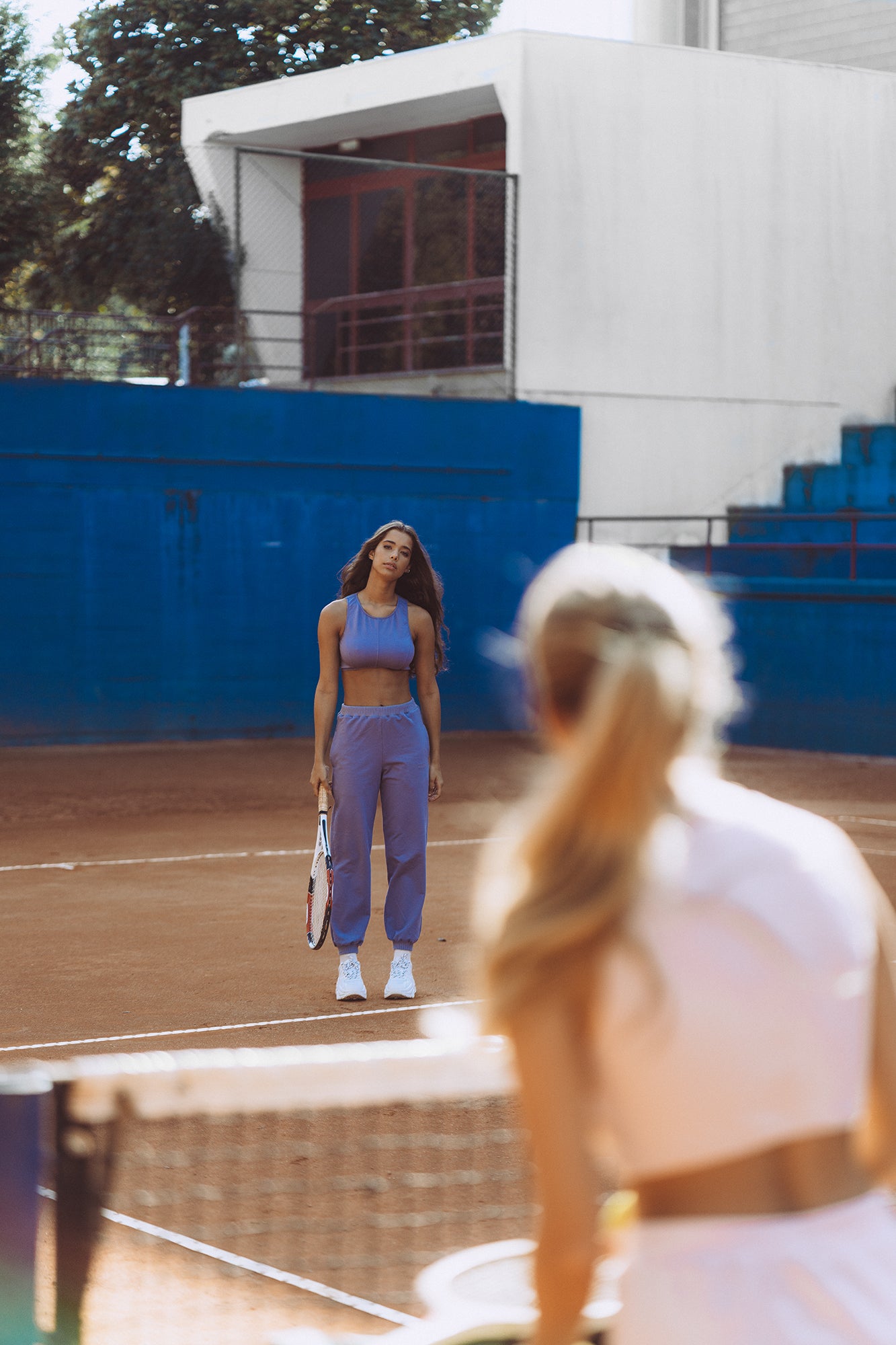 BLUE TRACKSUIT CROP TOP