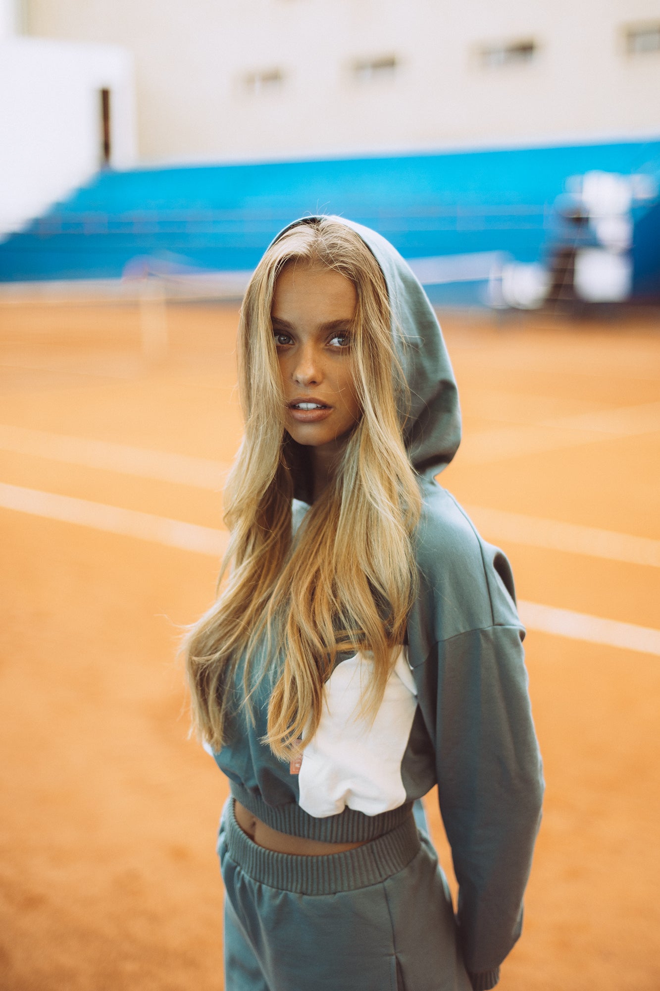 GREEN HOODIE TRACKSUIT SWEATER
