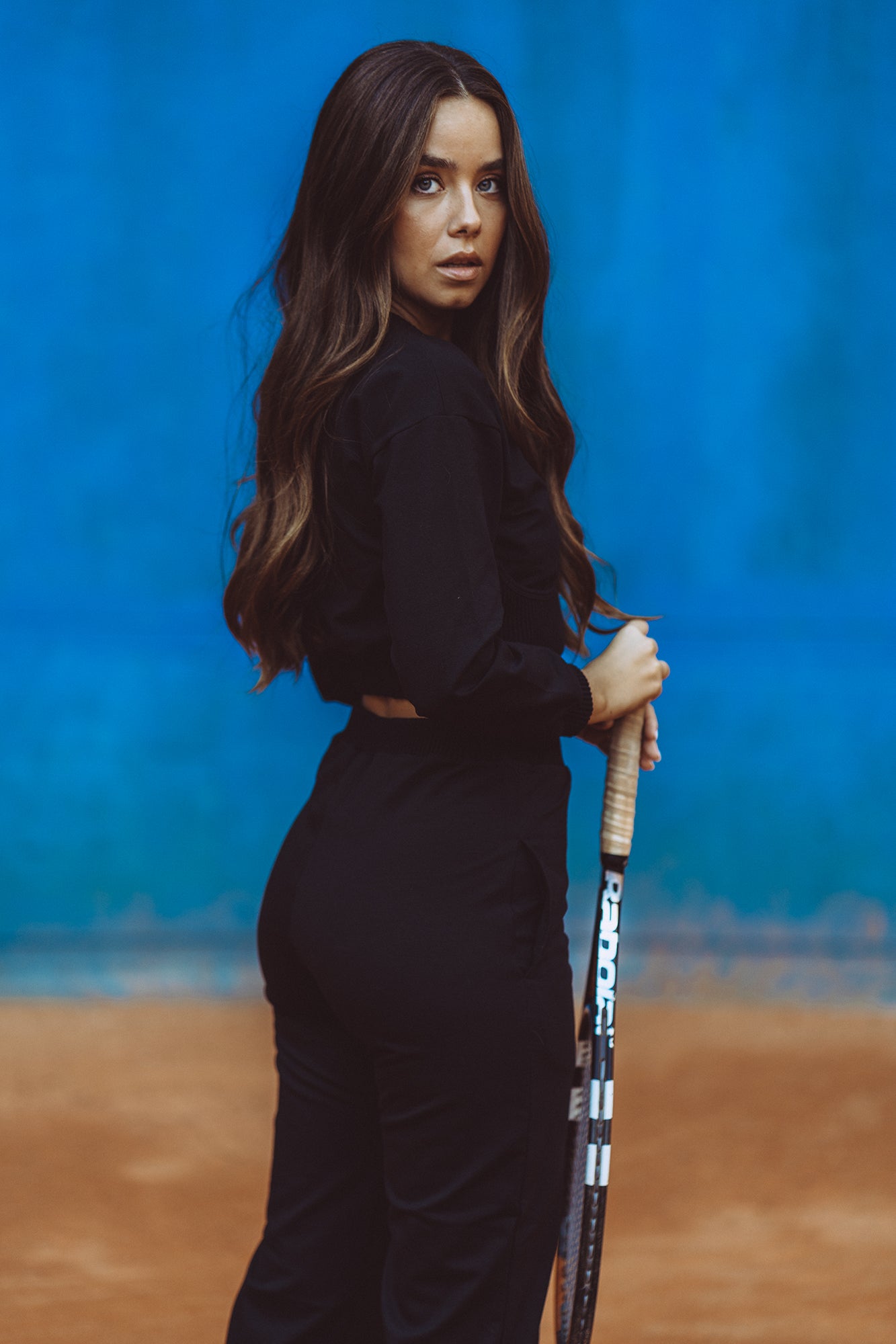 BLACK TRACKSUIT SWEATPANTS