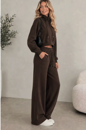BROWN KNIT TROUSERS