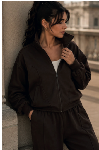 BROWN TRACKSUIT SWEATPANTS