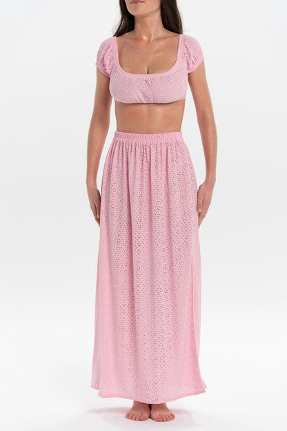 PINK PALM SPRINGS SKIRT