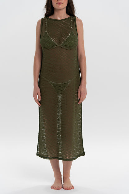 VESTIDO BAHÍA KAPALUA VERDE EJÉRCITO