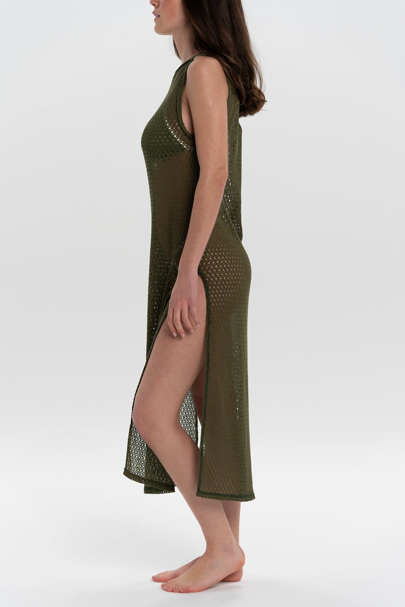 VESTIDO BAHÍA KAPALUA VERDE EJÉRCITO