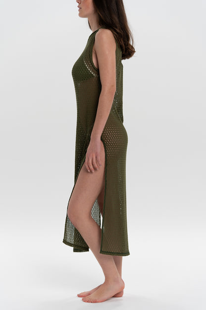 VESTIDO BAHÍA KAPALUA VERDE EJÉRCITO