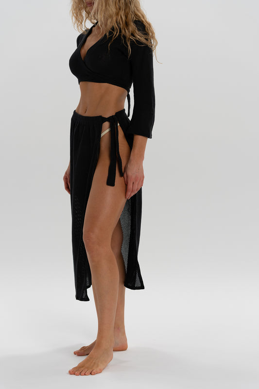 BLACK OHANA SKIRT