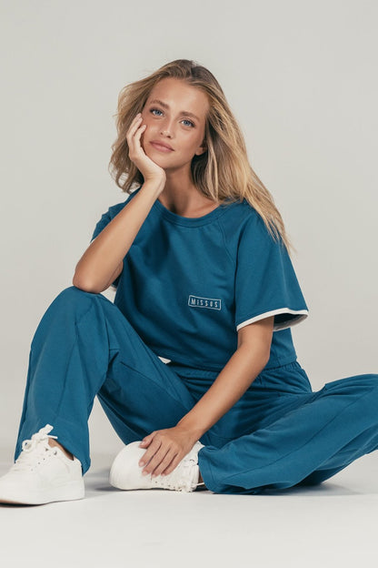 BLUE TRACKSUIT T-SHIRT