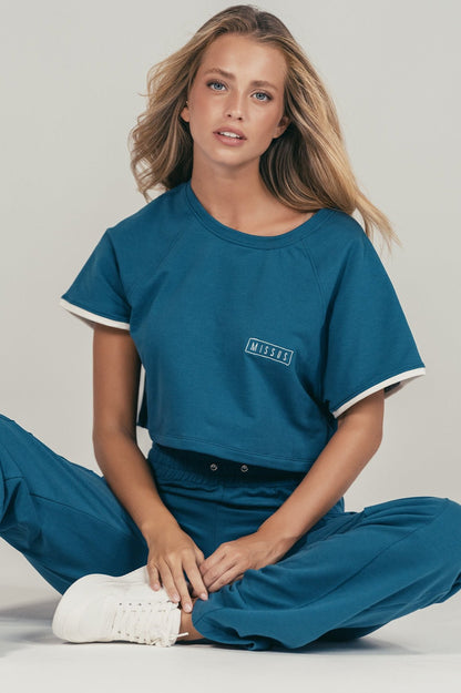 BLUE TRACKSUIT T-SHIRT
