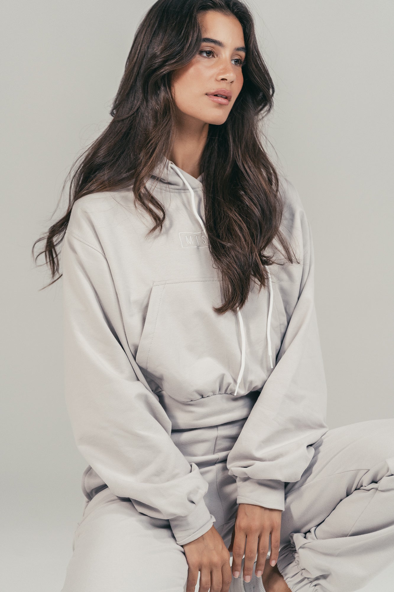 GREY TRACKSUIT HOODIE