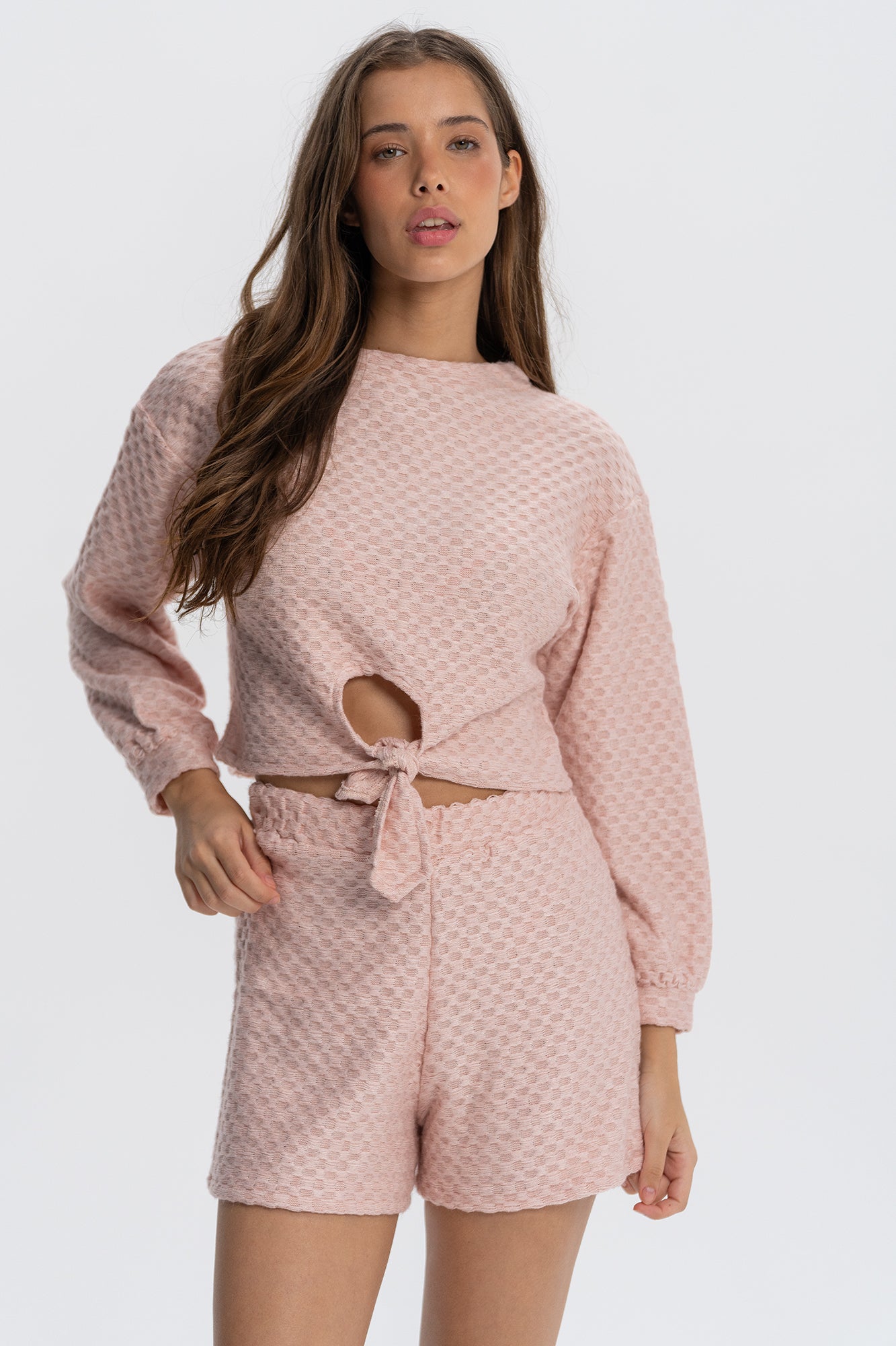 PINK LOUNGEWEAR SWEATSHIRT
