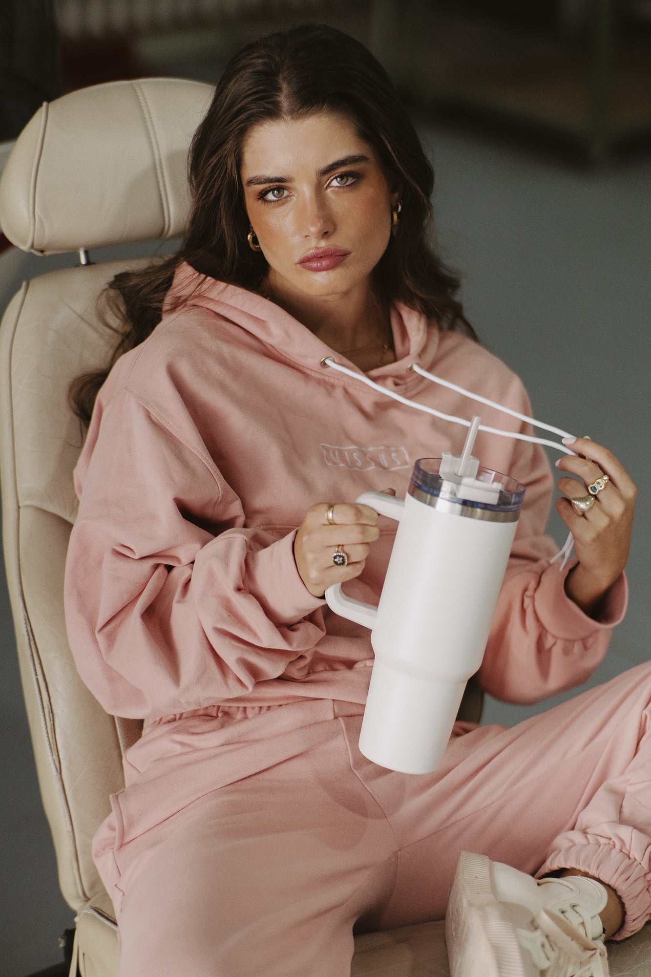 PINK TRACKSUIT HOODIE