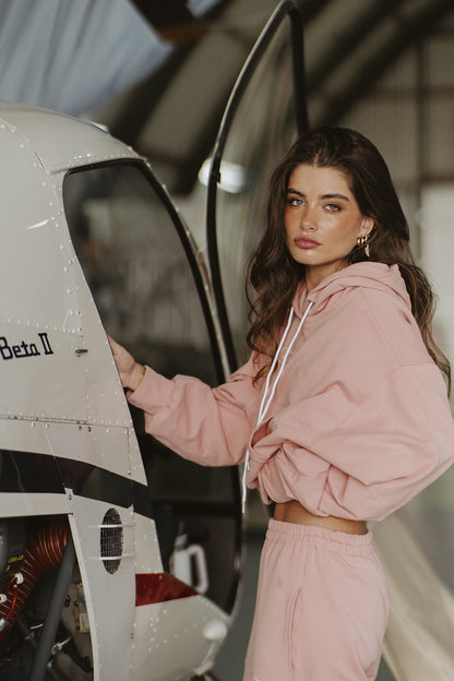 PINK TRACKSUIT HOODIE