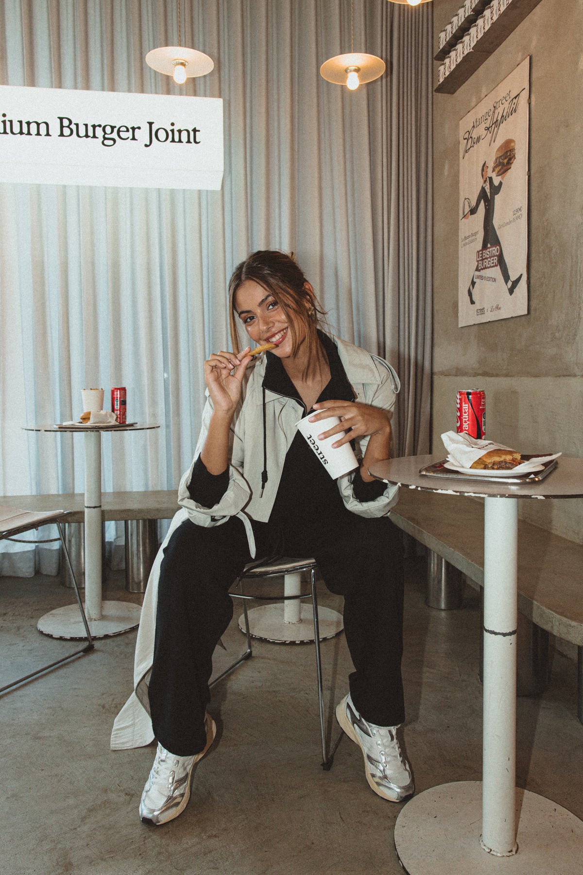 BLACK QUARTER-ZIP KNIT SET