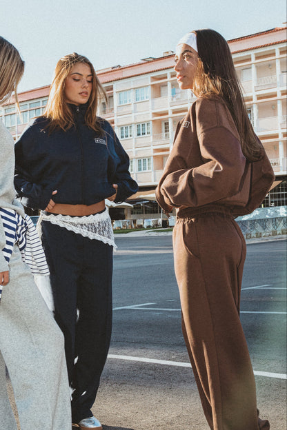 GREY KNIT LOUNGEWEAR SET