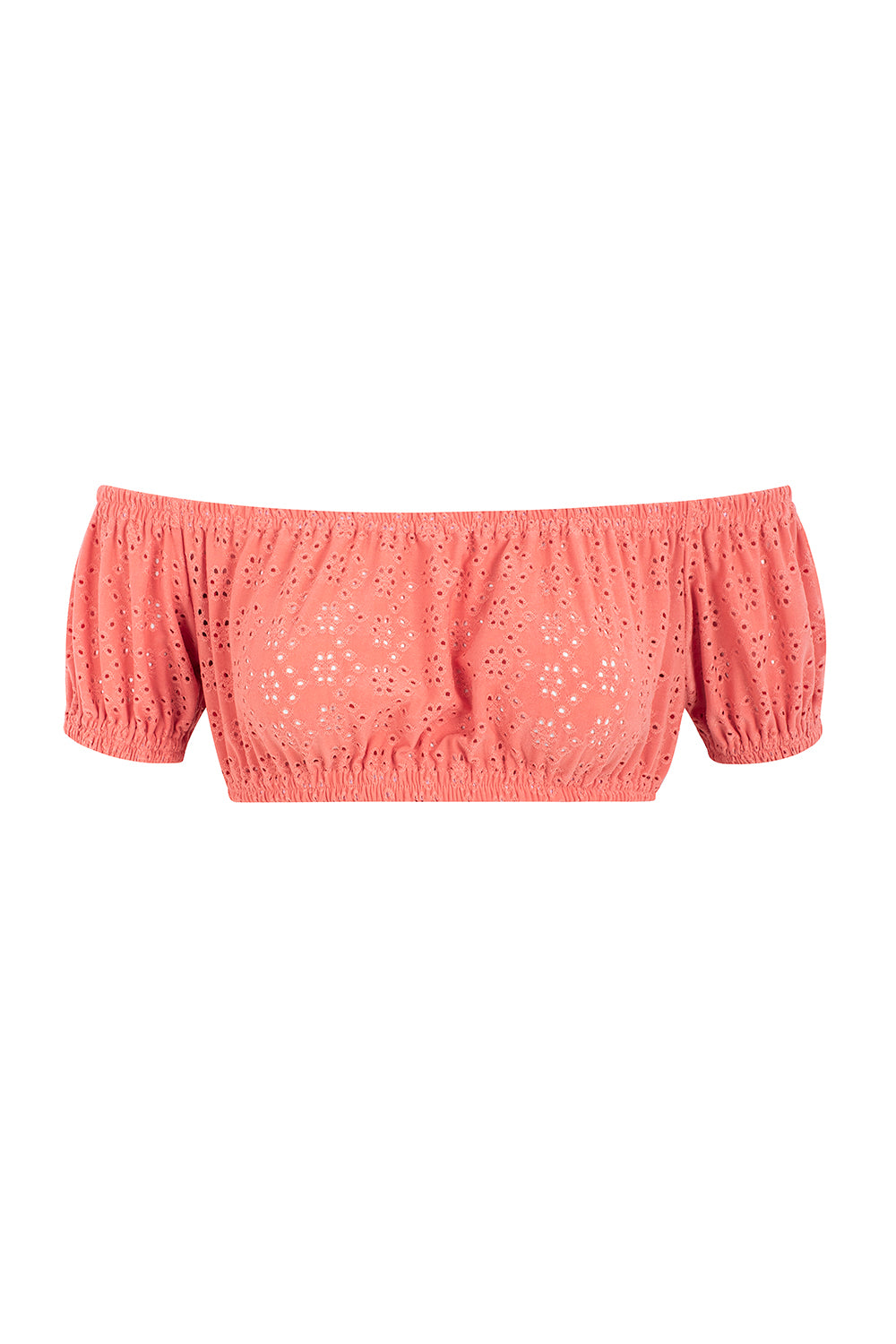 SALMON PUERTO BEACH CROP TOP (OUT OF STOCK)