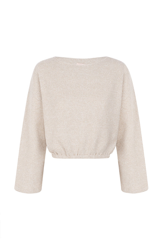 BEGE LOUNGEWEAR SWEATSHIRT