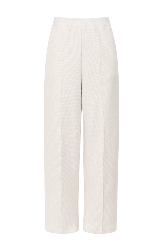 WHITE LOUNGEWEAR TROUSERS