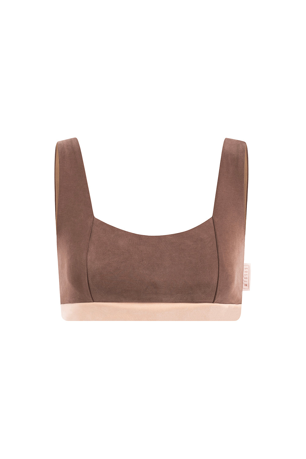 SOFT TOUCH MEDIUM BROWN CROP TOP