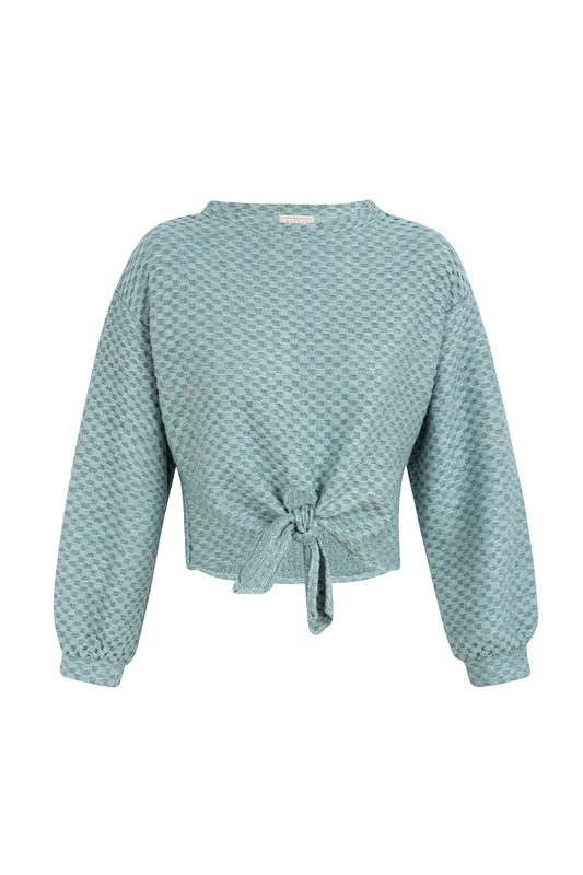 TEAL GREEN LOUNGEWEAR SWEATSHIRT