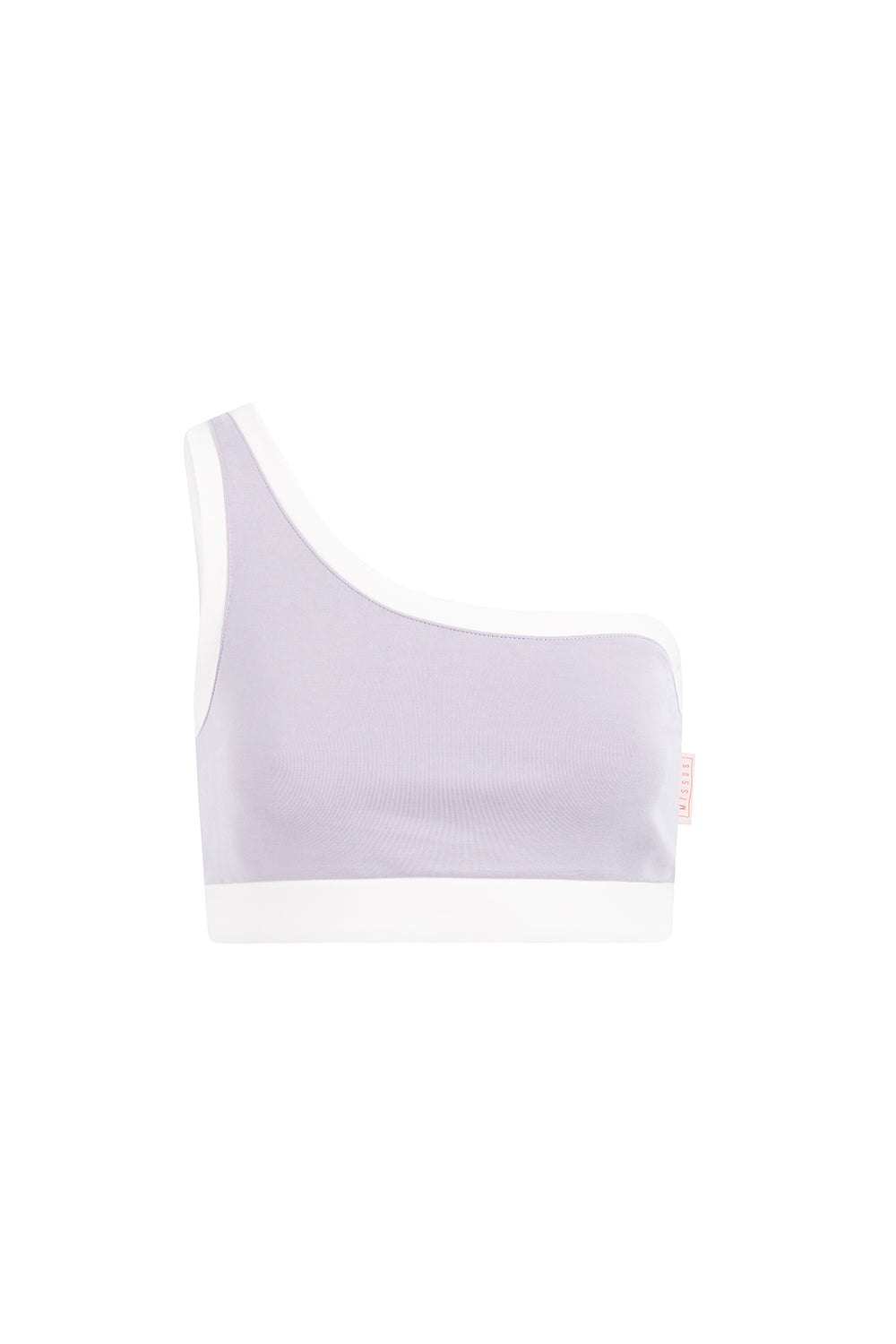 SOFT TOUCH ONE SHOULDER LILAC CROP TOP V1