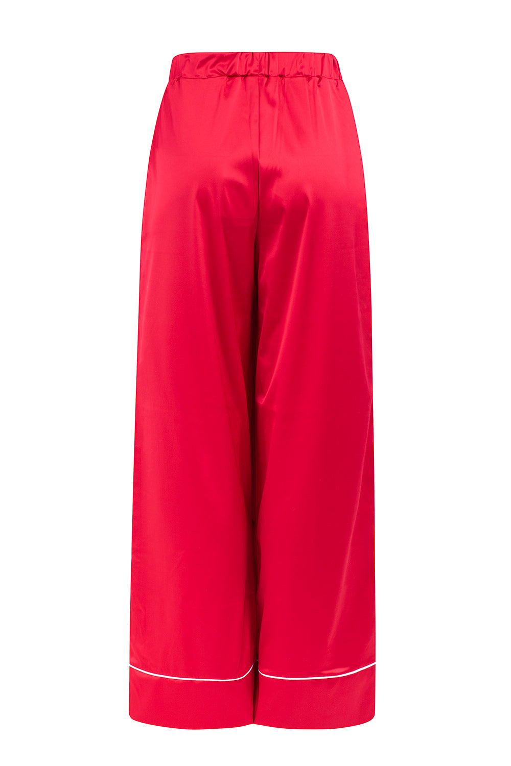 RED SATIN PJ TROUSERS