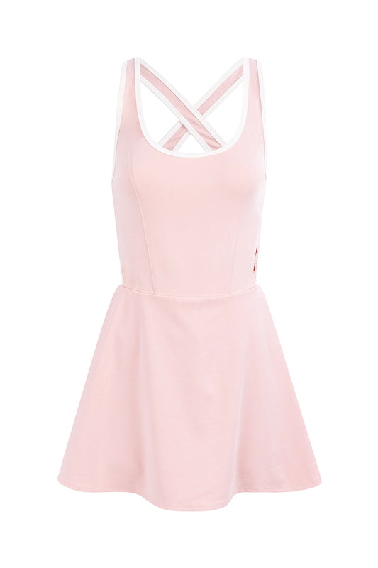 SOFT TOUCH PINK COURT DRESS (RESTOCK SOON)