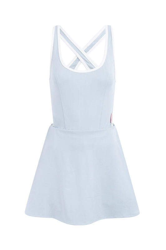 SOFT TOUCH LIGHT BLUE COURT DRESS