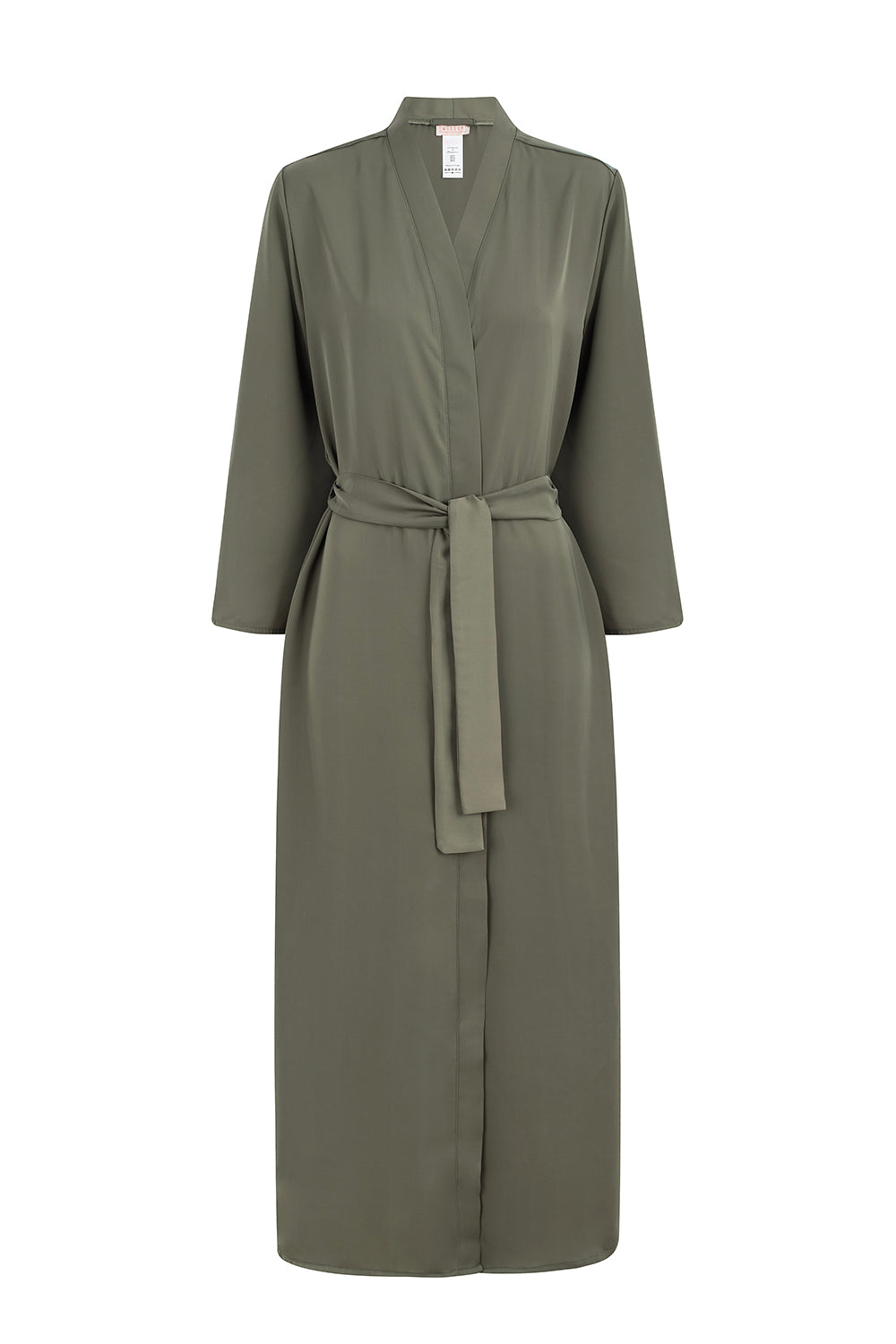 SAGE GREEN SATIN & LACE ROBE