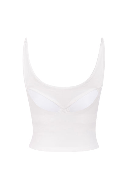 CAMISETA SIN MANGAS BLANCA