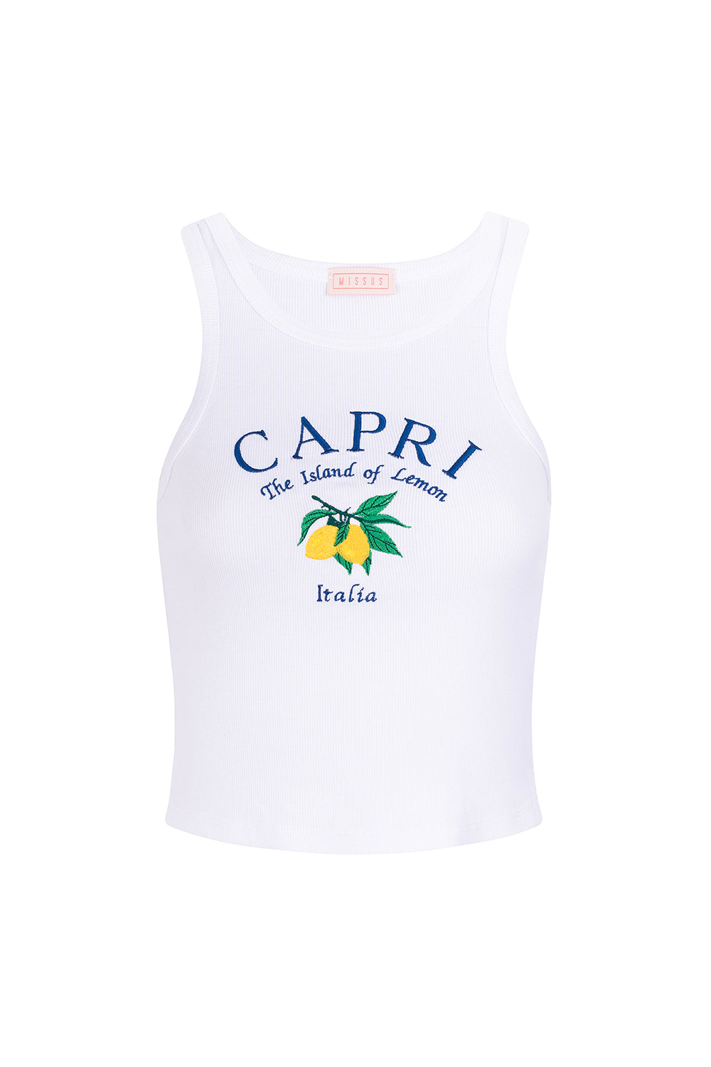 WHITE CAPRI TANK TOP S2