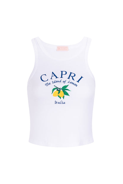 WHITE CAPRI TANK TOP S2