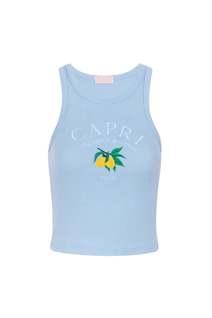 LIGHT BLUE CAPRI TANK TOP S3