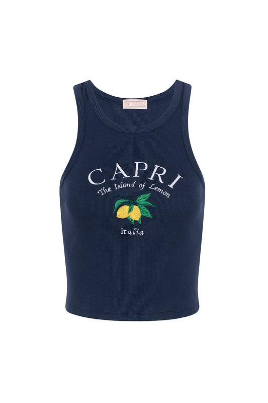 NAVY CAPRI TANK TOP S9