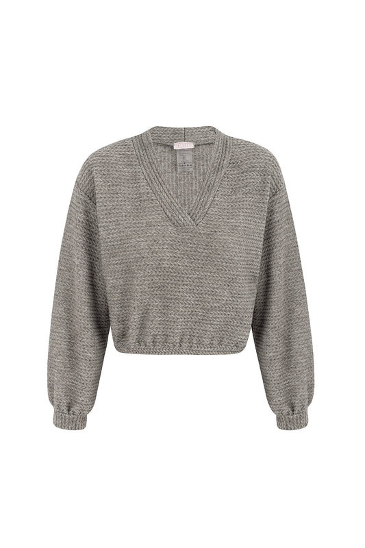 ASH GREY LOUNGEWEAR SWEATSHIRT