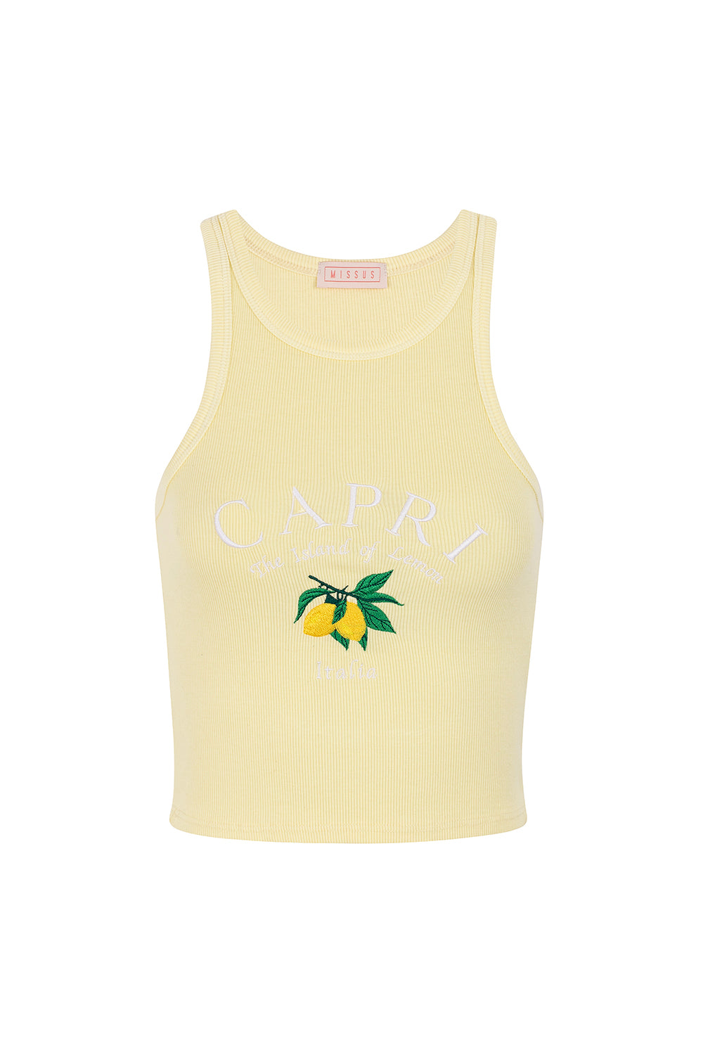 BUTTER YELLOW CAPRI TANK TOP S12