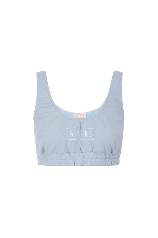 BABY BLUE CROP TOP TRACKSUIT